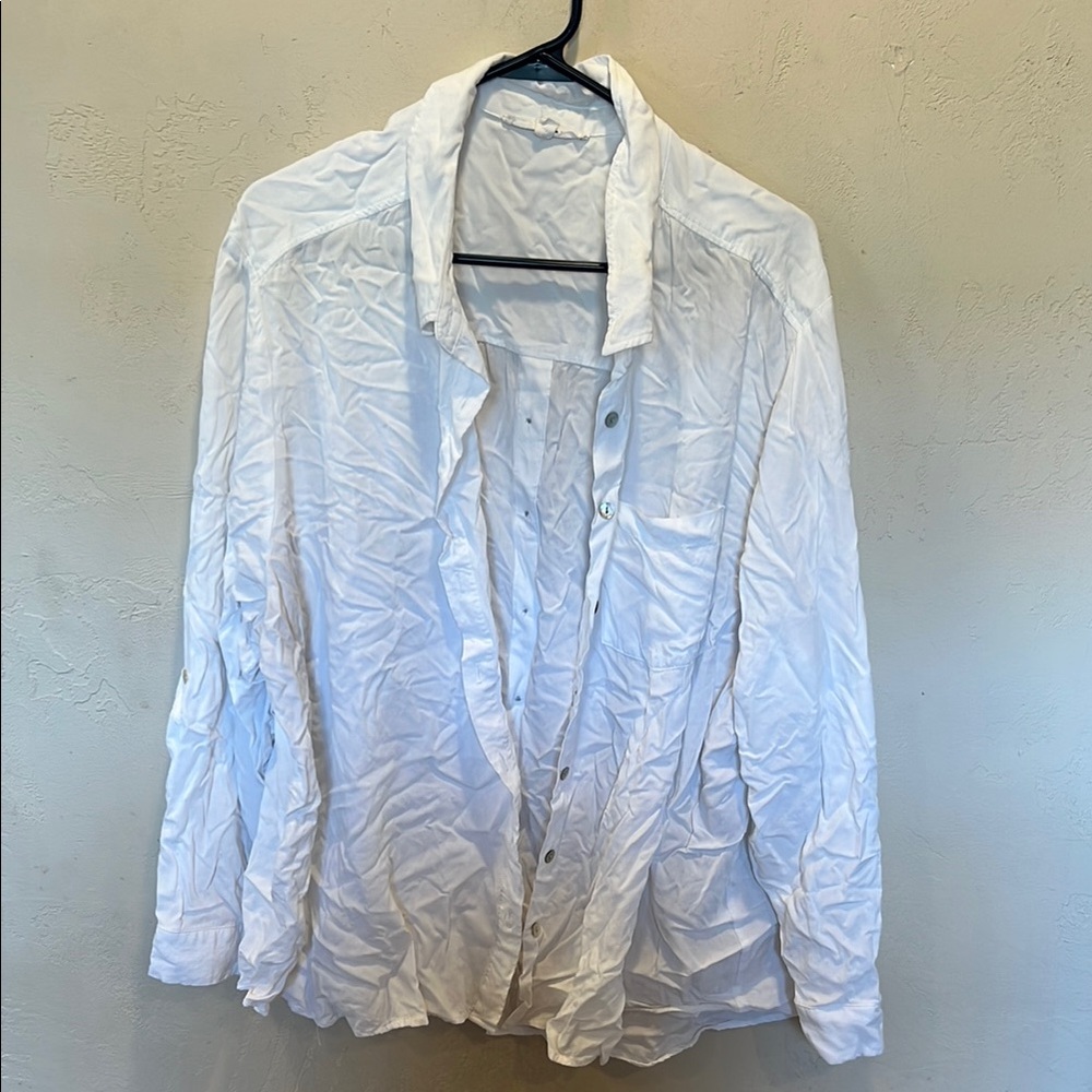 White Button-Up Blouse
